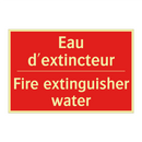 Eau d'extincteur - Fire extinguisher water