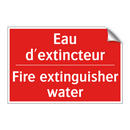 Eau d'extincteur - Fire extinguisher water