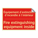 Équipement d'extinction d'incendie /.../ - Fire extinguishing equipment inside /.../