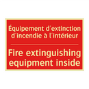 Équipement d'extinction d'incendie /.../ - Fire extinguishing equipment inside /.../