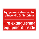 Équipement d'extinction d'incendie /.../ - Fire extinguishing equipment inside /.../