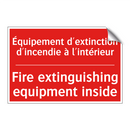 Équipement d'extinction d'incendie /.../ - Fire extinguishing equipment inside /.../