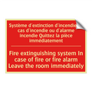 Système d'extinction d'incendie /.../ - Fire extinguishing system In case /.../