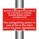 Système d'extinction d'incendie /.../ - Fire extinguishing system In case /.../