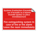 Système d'extinction d'incendie /.../ - Fire extinguishing system In case /.../