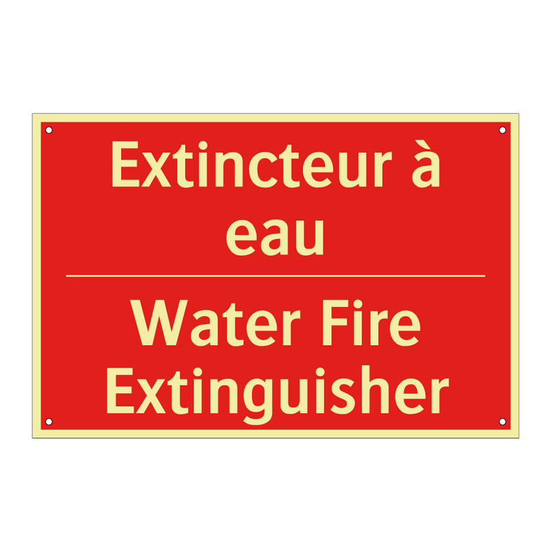 Extincteur à eau - Water Fire Extinguisher