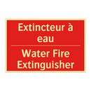 Extincteur à eau - Water Fire Extinguisher