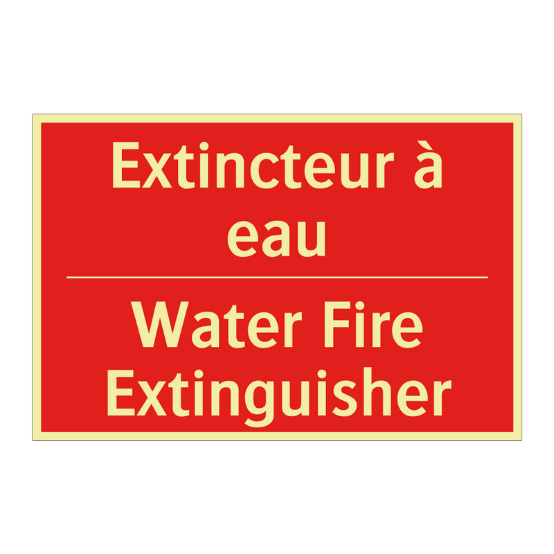 Extincteur à eau - Water Fire Extinguisher