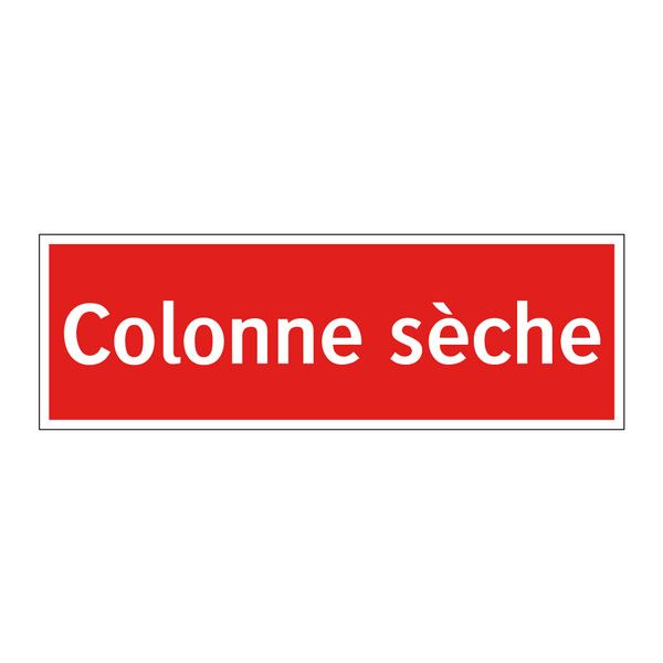 Colonne sèche