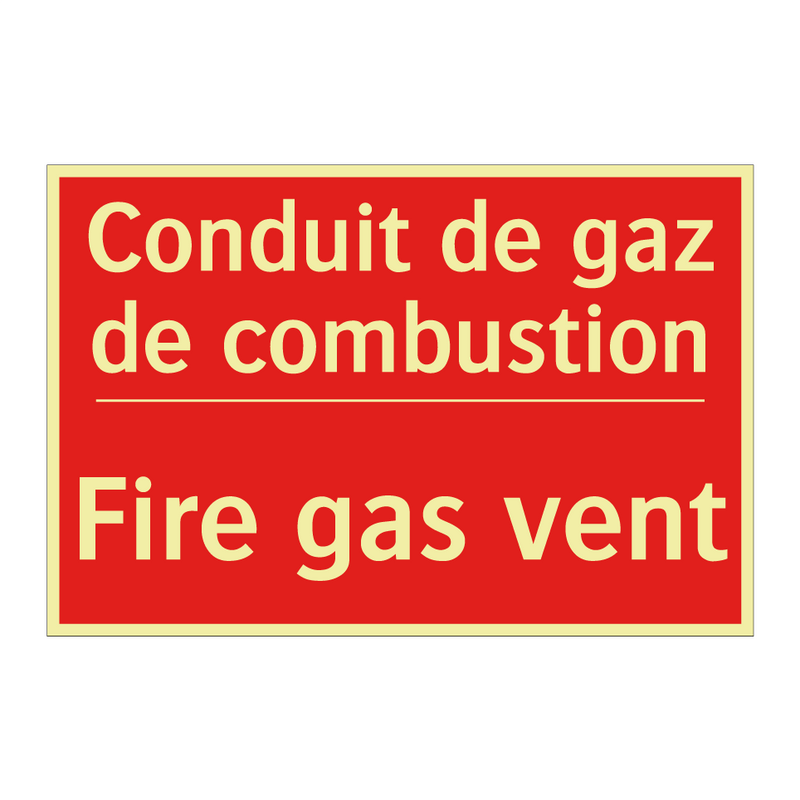 Conduit de gaz de combustion - Fire gas vent