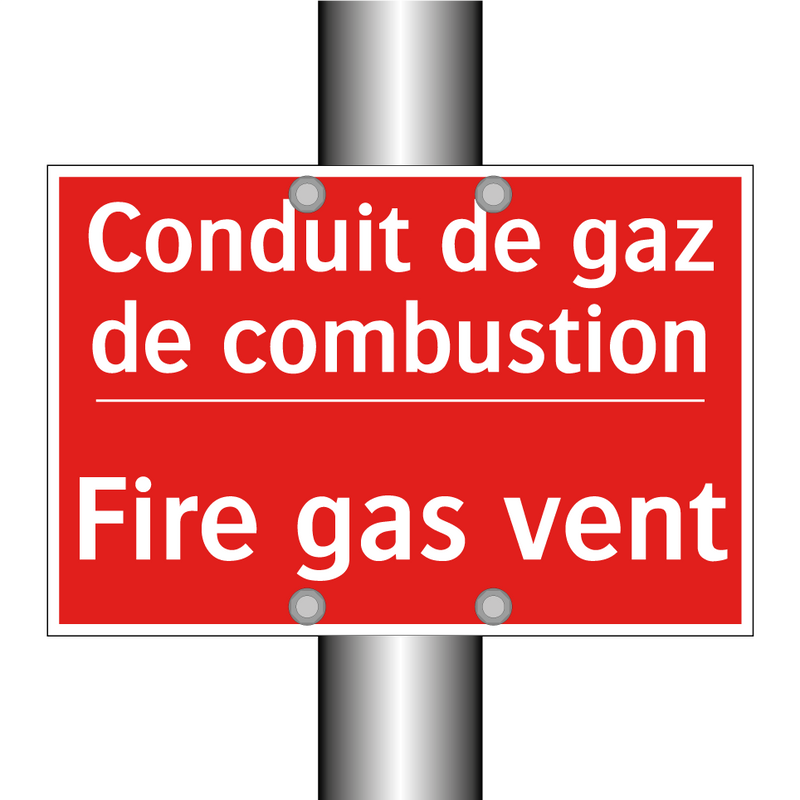 Conduit de gaz de combustion - Fire gas vent