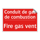 Conduit de gaz de combustion - Fire gas vent