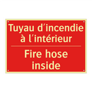 Tuyau d'incendie à l'intérieur - Fire hose inside