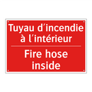 Tuyau d'incendie à l'intérieur - Fire hose inside
