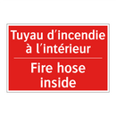 Tuyau d'incendie à l'intérieur - Fire hose inside