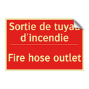 Sortie de tuyau d'incendie - Fire hose outlet