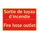 Sortie de tuyau d'incendie - Fire hose outlet