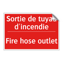 Sortie de tuyau d'incendie - Fire hose outlet