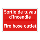 Sortie de tuyau d'incendie - Fire hose outlet