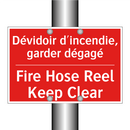 Dévidoir d'incendie, garder dégagé /.../ - Fire Hose Reel Keep Clear