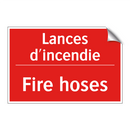 Lances d'incendie - Fire hoses