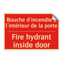 Bouche d'incendie à l'intérieur /.../ - Fire hydrant inside door