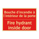 Bouche d'incendie à l'intérieur /.../ - Fire hydrant inside door