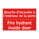 Bouche d'incendie à l'intérieur /.../ - Fire hydrant inside door