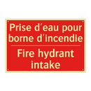 Prise d'eau pour borne d'incendie /.../ - Fire hydrant intake