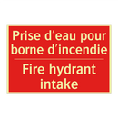 Prise d'eau pour borne d'incendie /.../ - Fire hydrant intake