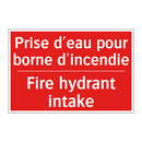 Prise d'eau pour borne d'incendie /.../ - Fire hydrant intake