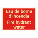 Eau de borne d'incendie - Fire hydrant water
