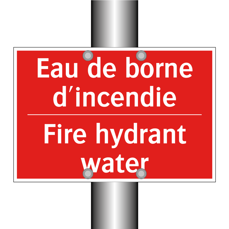 Eau de borne d'incendie - Fire hydrant water
