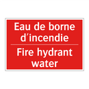 Eau de borne d'incendie - Fire hydrant water