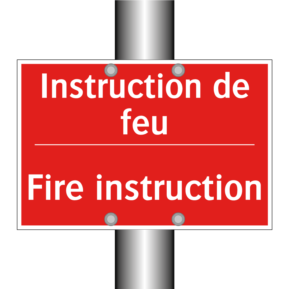 Instruction de feu - Fire instruction