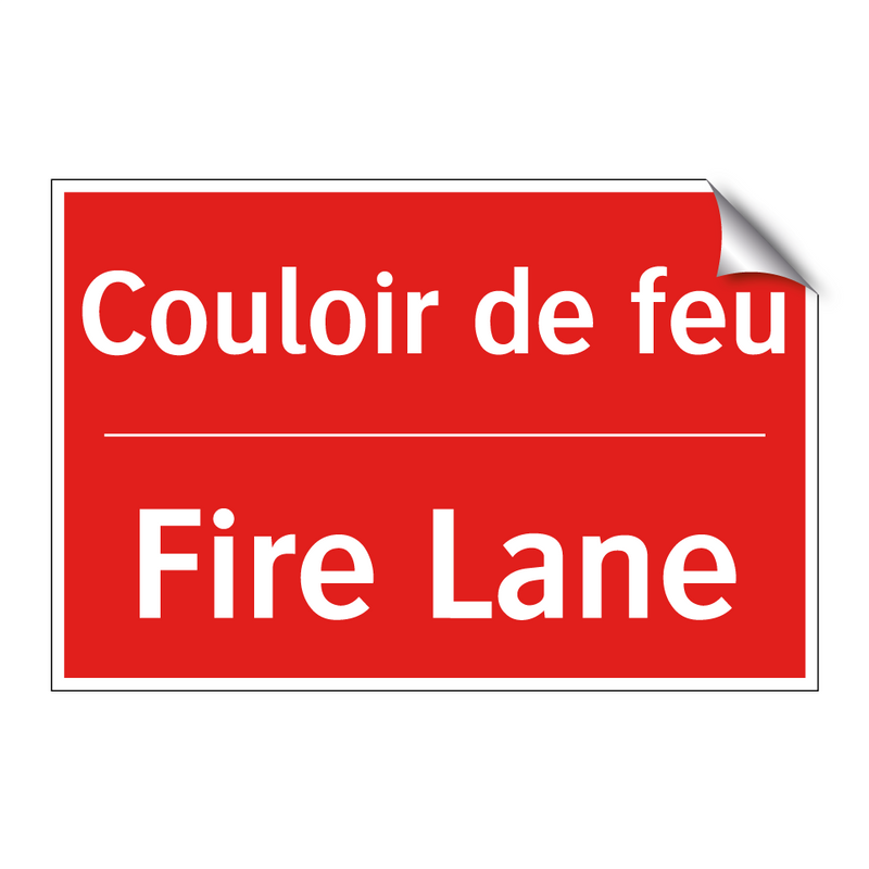 Couloir de feu - Fire Lane