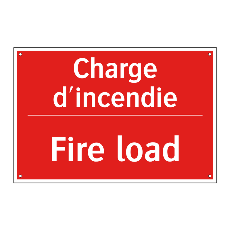 Charge d'incendie - Fire load