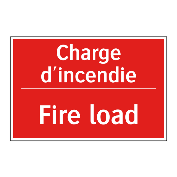 Charge d'incendie - Fire load