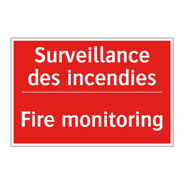 Surveillance des incendies - Fire monitoring