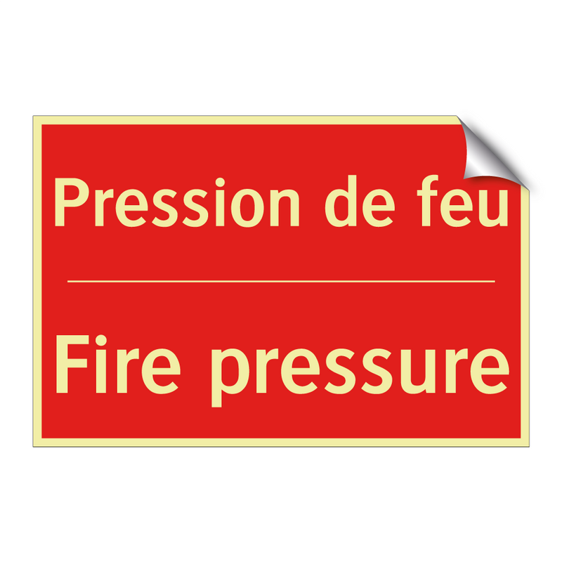 Pression de feu - Fire pressure