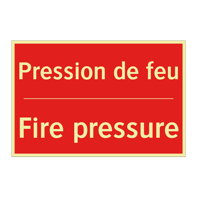 Pression de feu - Fire pressure