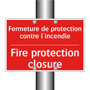 Fermeture de protection contre /.../ - Fire protection closure