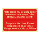 Porte coupe-feu Veuillez garder /.../ - Fire protection door Please keep /.../