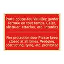 Porte coupe-feu Veuillez garder /.../ - Fire protection door Please keep /.../