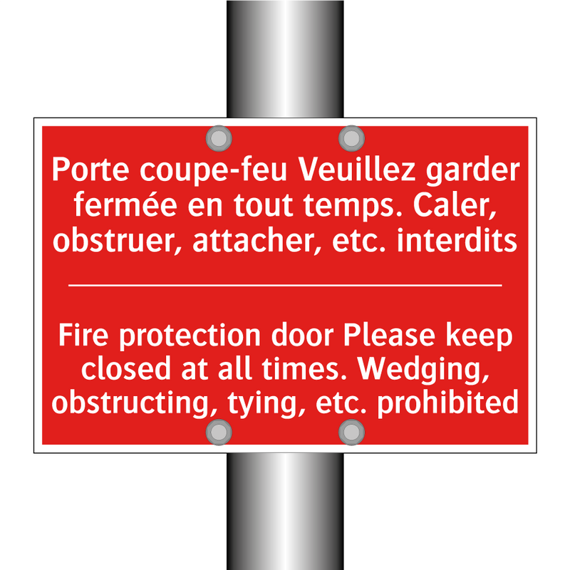 Porte coupe-feu Veuillez garder /.../ - Fire protection door Please keep /.../