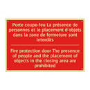 Porte coupe-feu La présence de /.../ - Fire protection door The presence /.../