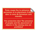 Porte coupe-feu La présence de /.../ - Fire protection door The presence /.../