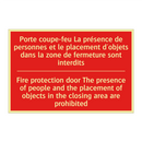 Porte coupe-feu La présence de /.../ - Fire protection door The presence /.../
