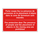 Porte coupe-feu La présence de /.../ - Fire protection door The presence /.../