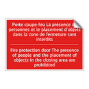 Porte coupe-feu La présence de /.../ - Fire protection door The presence /.../